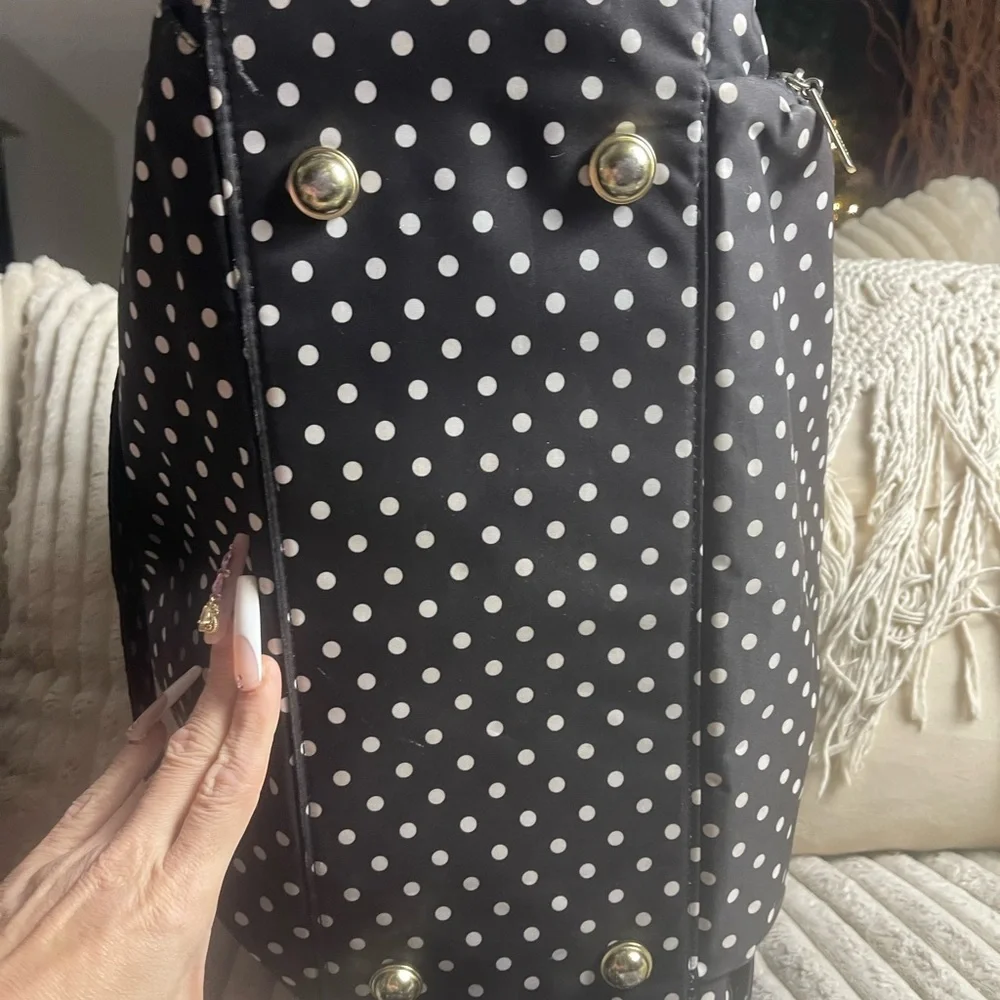 Ju-Ju-Be Black and White Polka Dot Baby Bag​